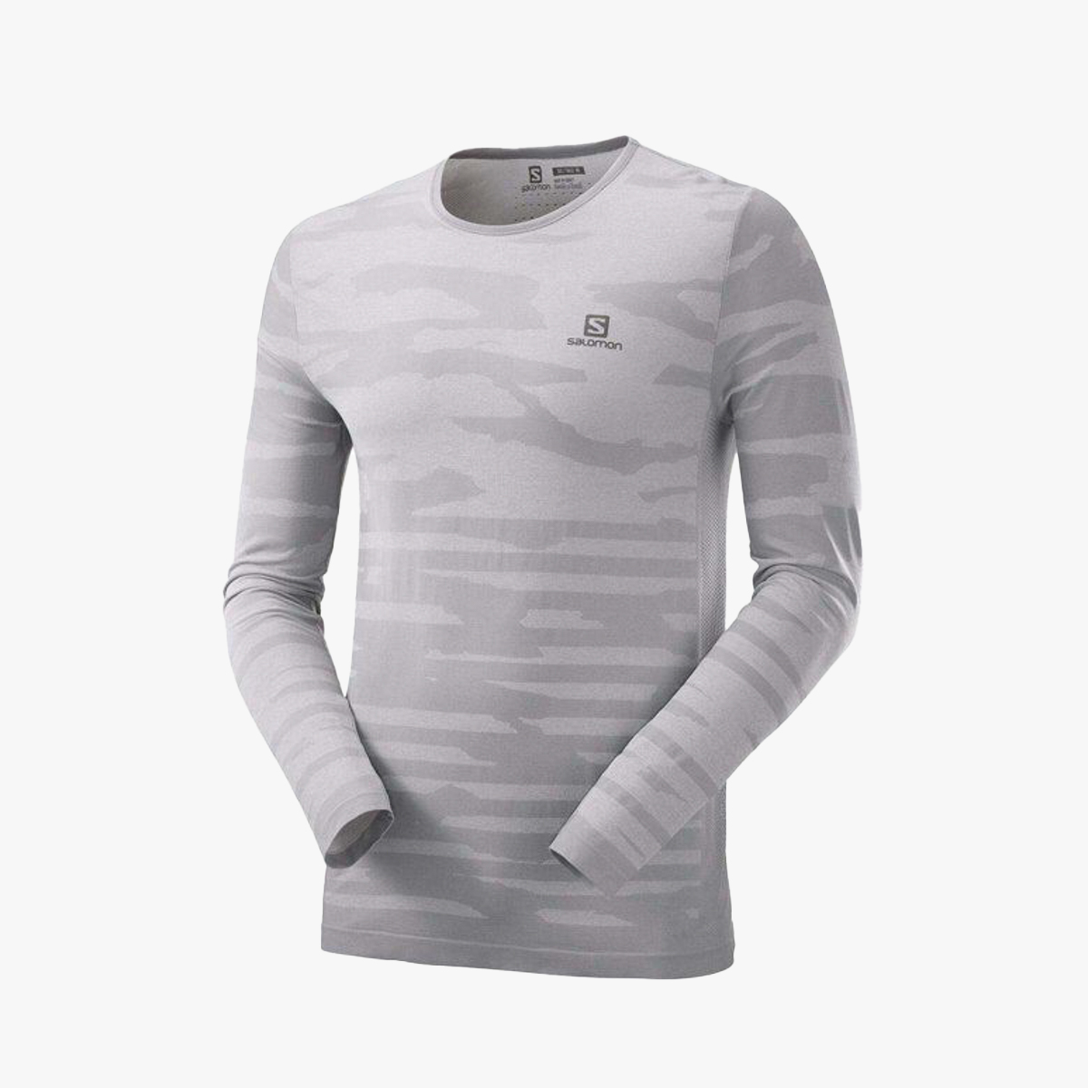 Футболка SALOMON Camo Ls Tee M Alloy/Heather