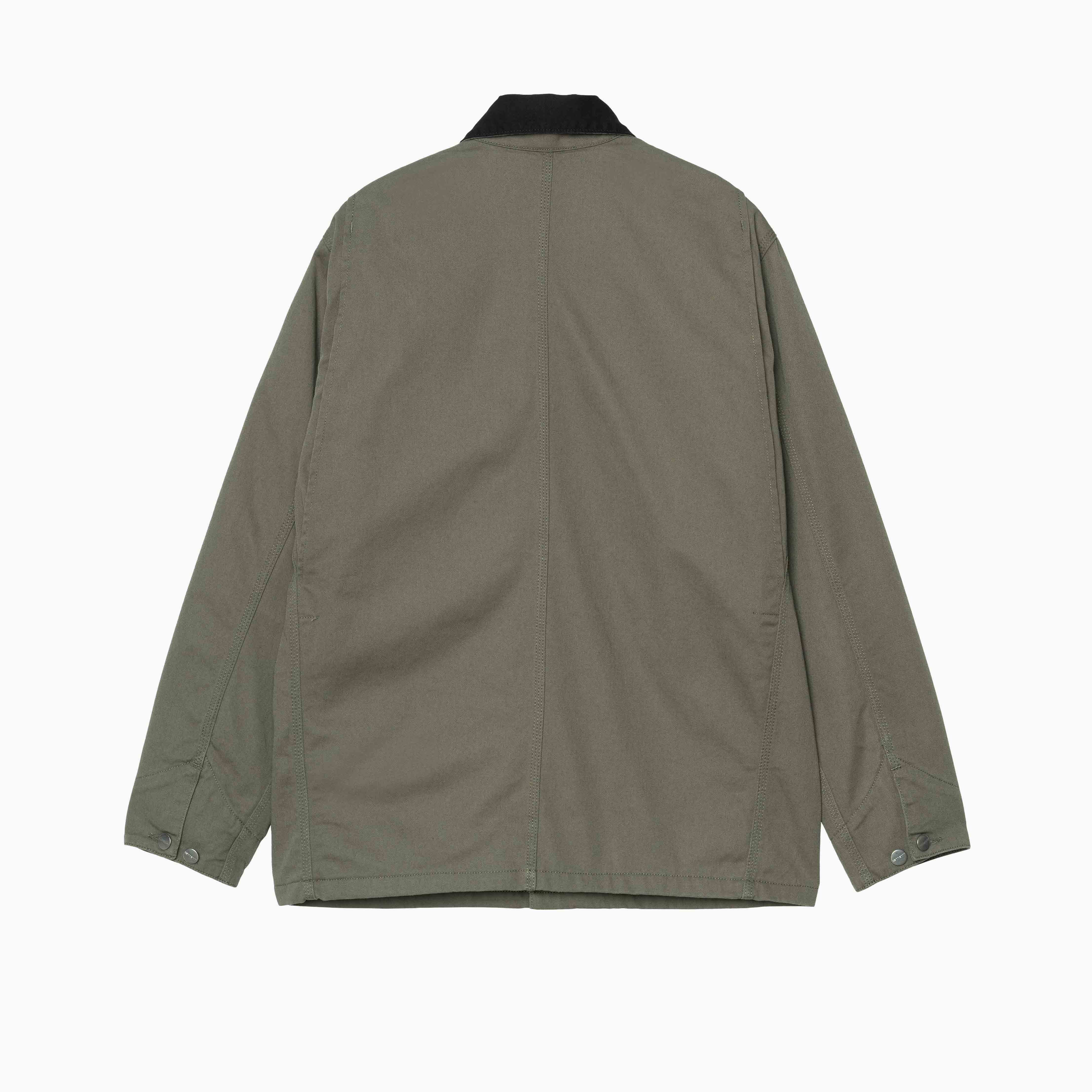 Куртка Carhartt WIP OG Chore Coat I036488-Leaf / Black цвет: Серый