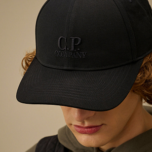 Кепка C.P. Company Gabardine Embroidered Logo Detail