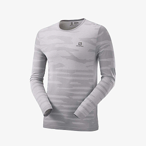 Футболка SALOMON Camo Ls Tee M Alloy/Heather
